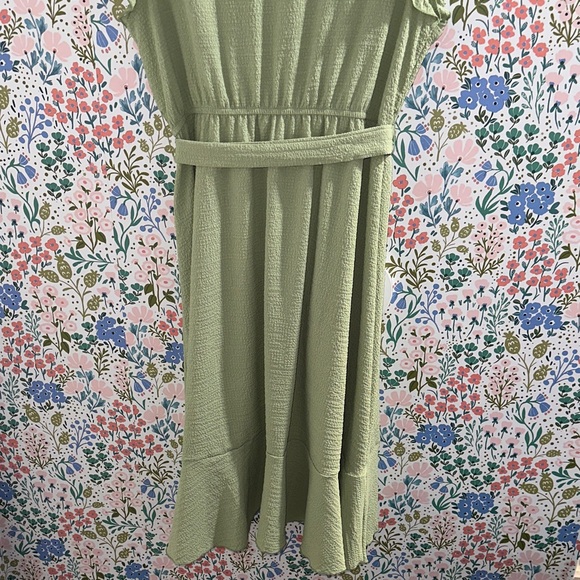 SHEIN Olive Green High Low Dress - Picture 8 of 10